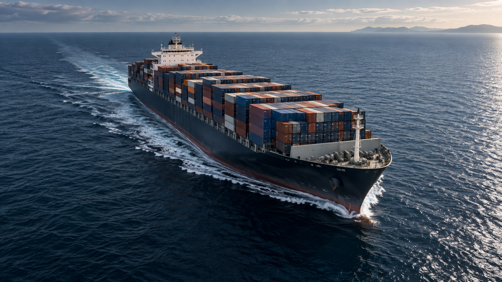 Cargo ship carrying vehicles